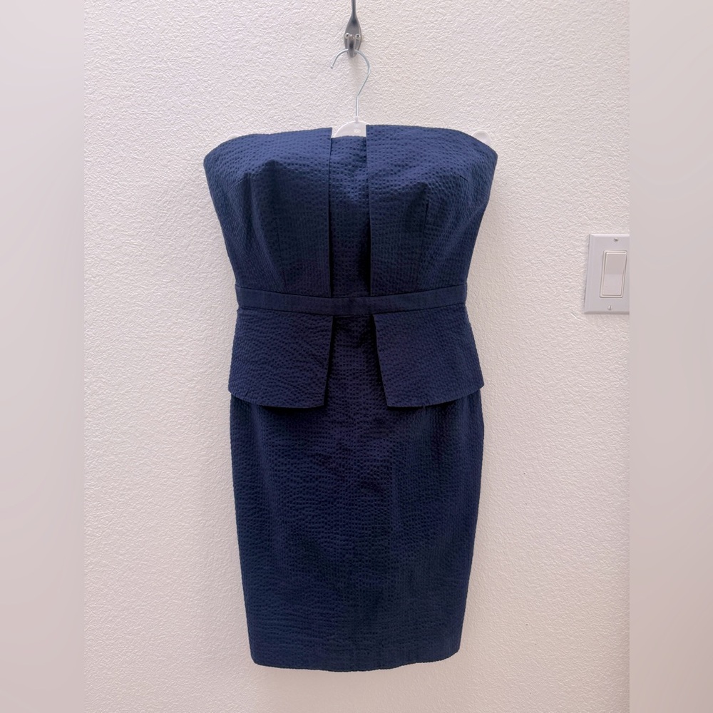 Banana Republic Navy Blue Strapless Cocktail Dress size 4
